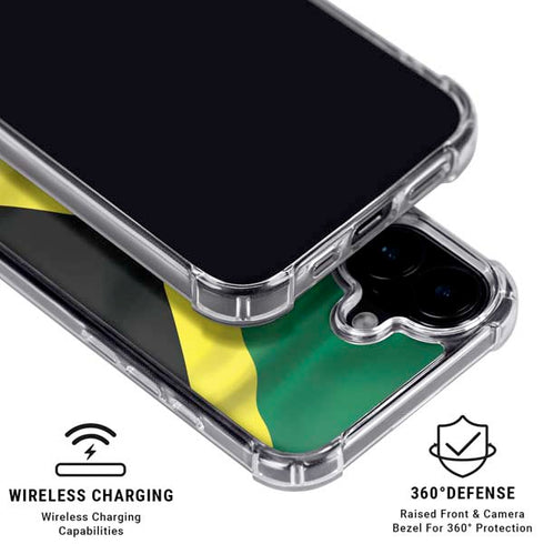 Jamaica Flag iPhone 17 Clear Case